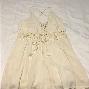 White/cream romper
